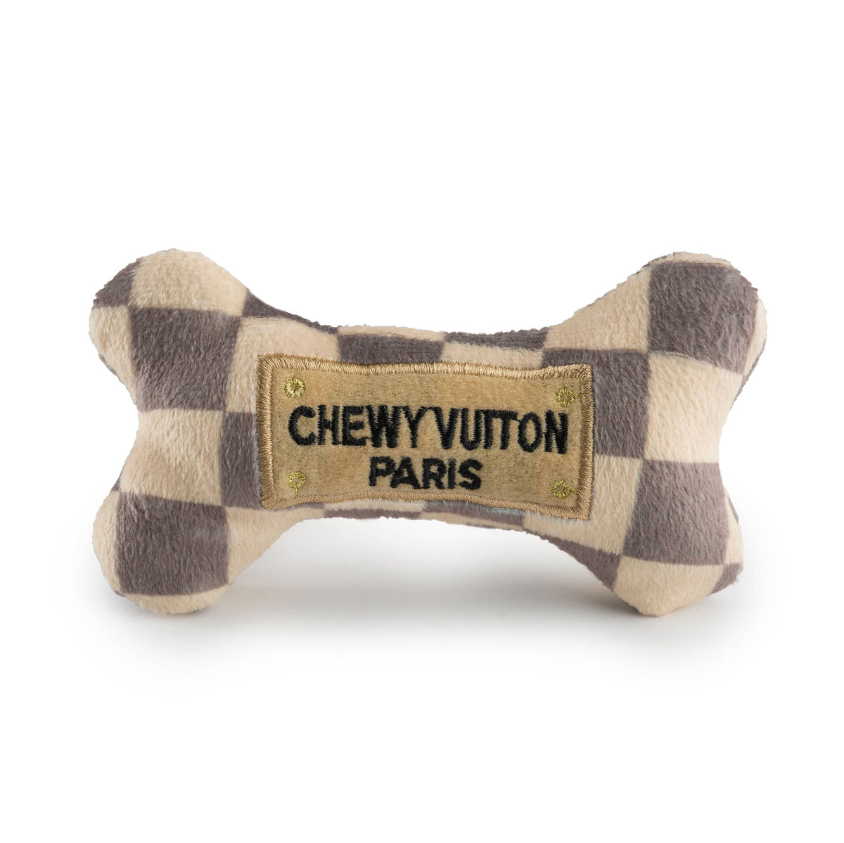 Chewy Checker Dog Bone Toy - Puppy Kisses