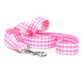 Pink Gingham Check Leash