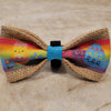 Easter Pastel Rainbow Dog Bow Tie