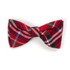Red Plaid Doggie Bow Tie