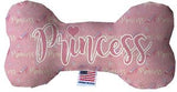 Fluffy Princess Bone 8 in. Dog Toy with Squeaker