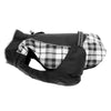 Alpine All-Weather Dog Coat in Black and White Plaid