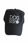 Dog Mom Black Ball Cap