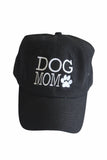 Dog Mom Black Ball Cap