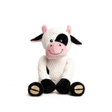 Floppy the Cow Dog Toy with Squeaker