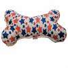 Plush Paw-triotic Stars Dog Toy with Squeaker