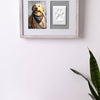 Pawprints Wall Frame and Impression Kit - White Distressed Frame